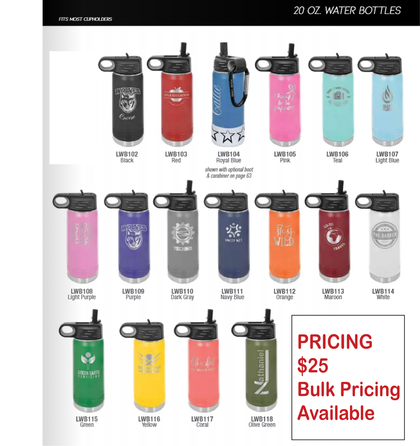 Tumbler | Custom | Water Bottle | 12oz | 20oz | 32oz | 40oz