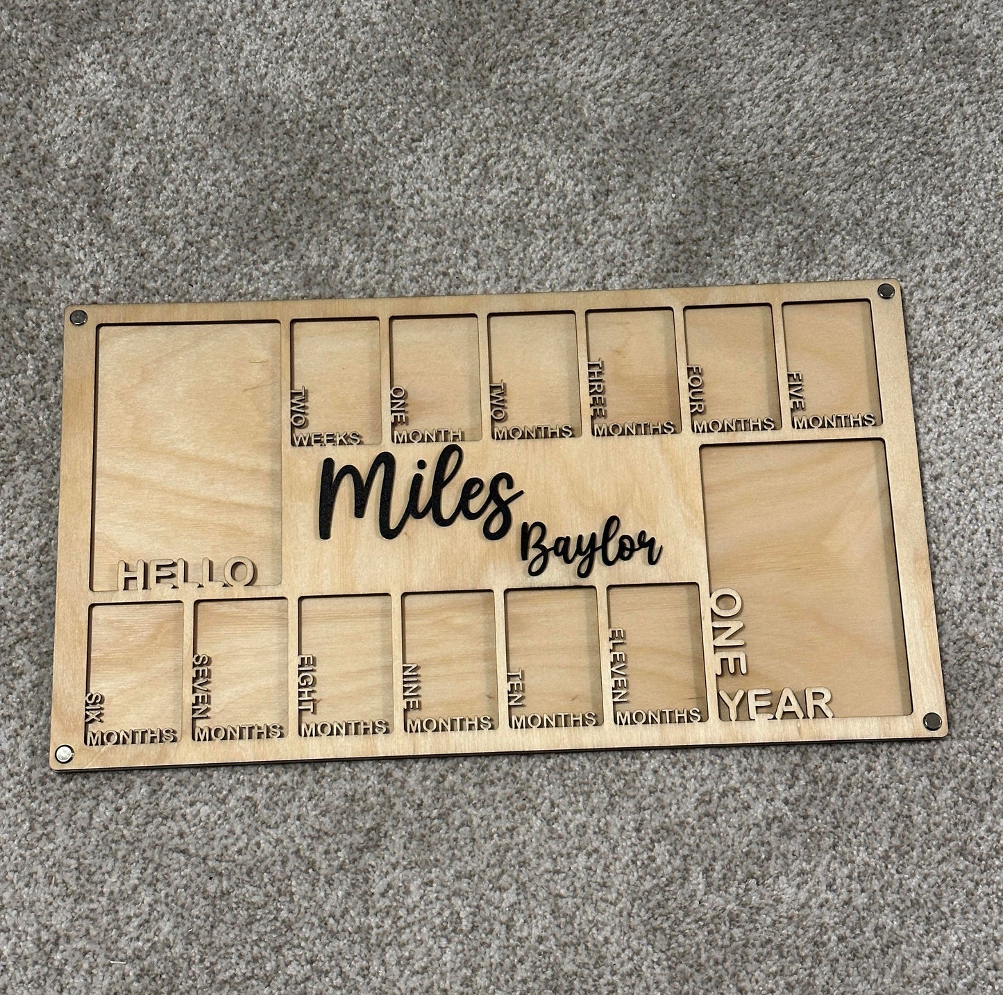 Baby's First Year photo frame | Picture Frame | School & Baby Frame | Home Wall Decor | Custom Gifts