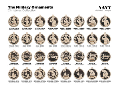 Military Inspired Ornaments