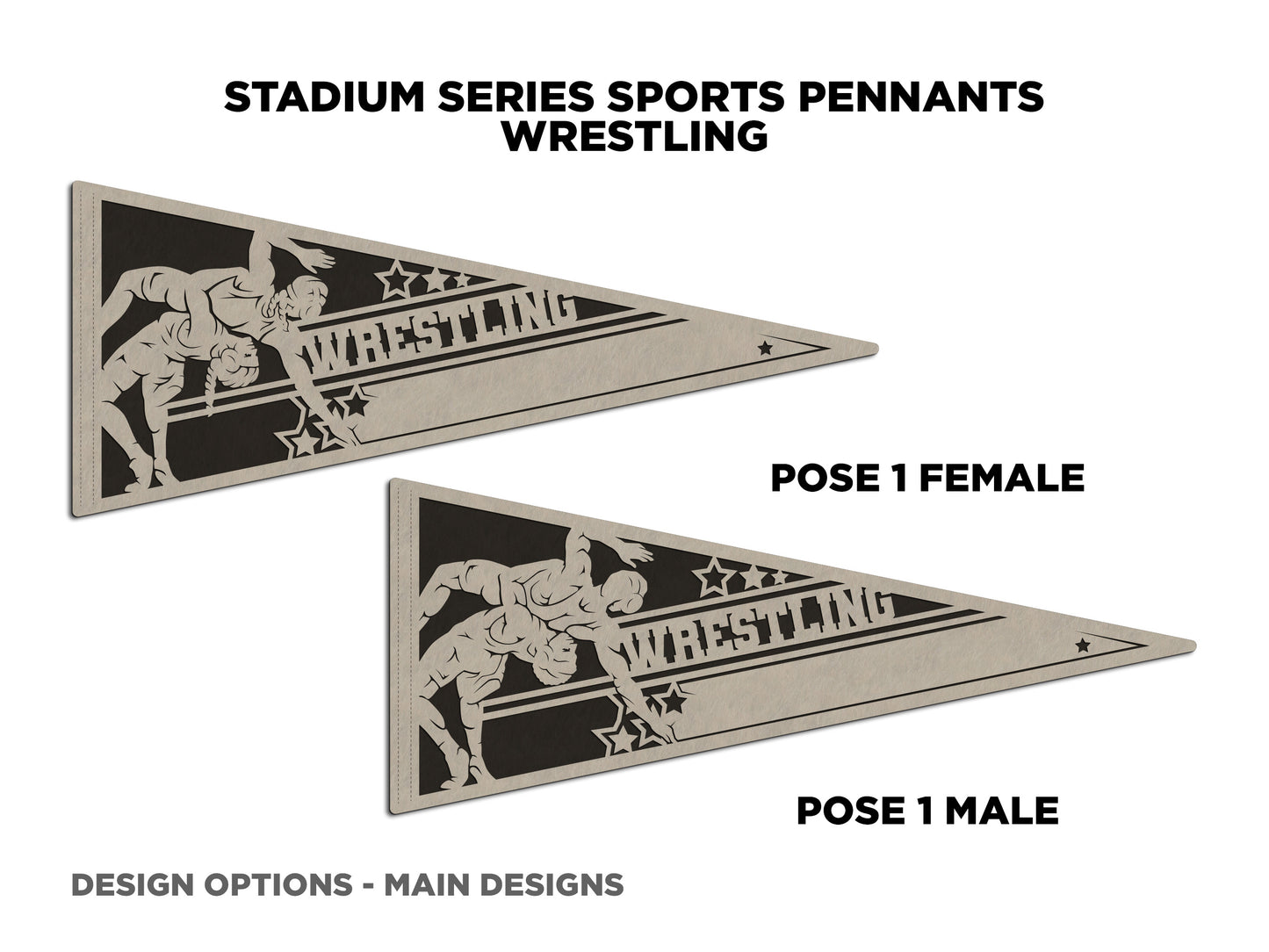 Sports Pennant - Wrestling