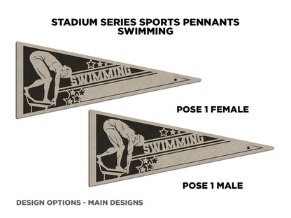 Sports Pennant - Swimming