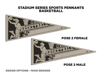 Sports Pennant - Basketball