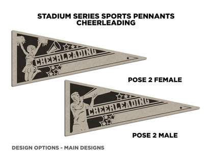 Sports Pennant - Cheerleading