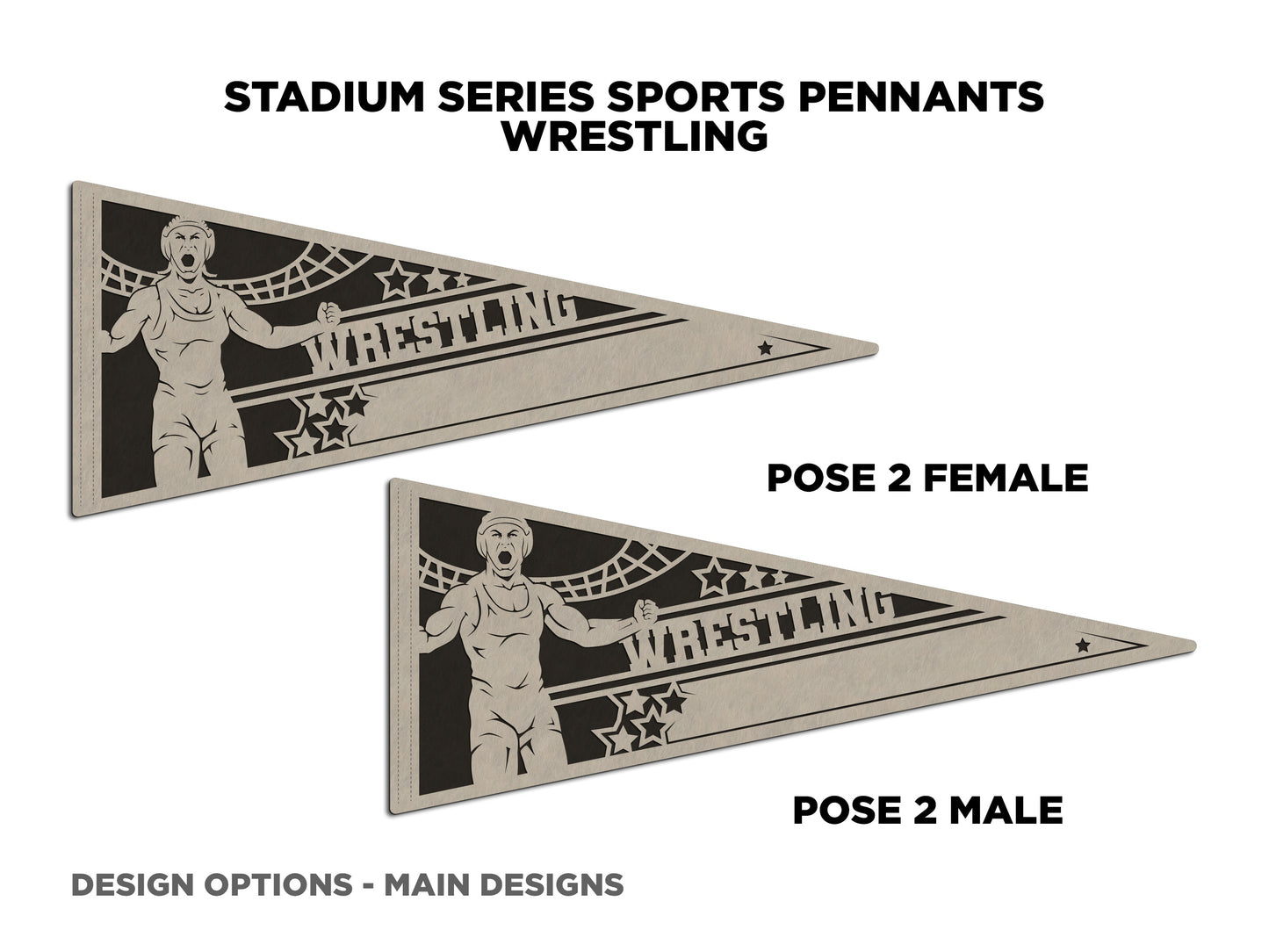 Sports Pennant - Wrestling