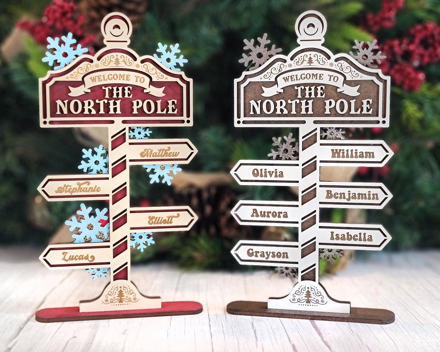 The North Pole Family Sign