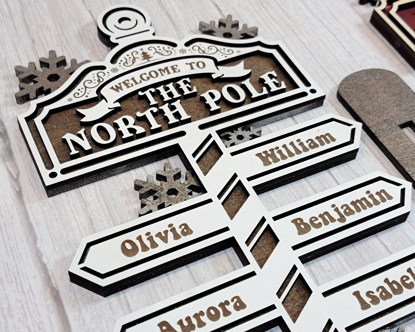 The North Pole Family Sign