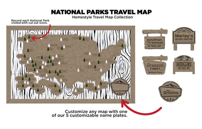 Travel - National Parks Map