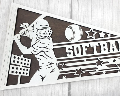 Sports Pennant - Softball