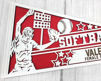 Sports Pennant - Softball