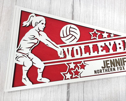 Sports Pennant - Volleyball